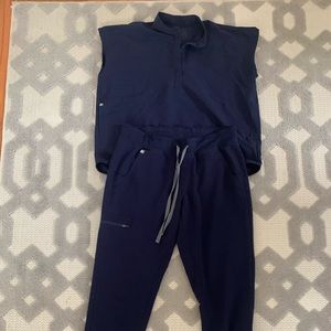 Navy figs scrubs